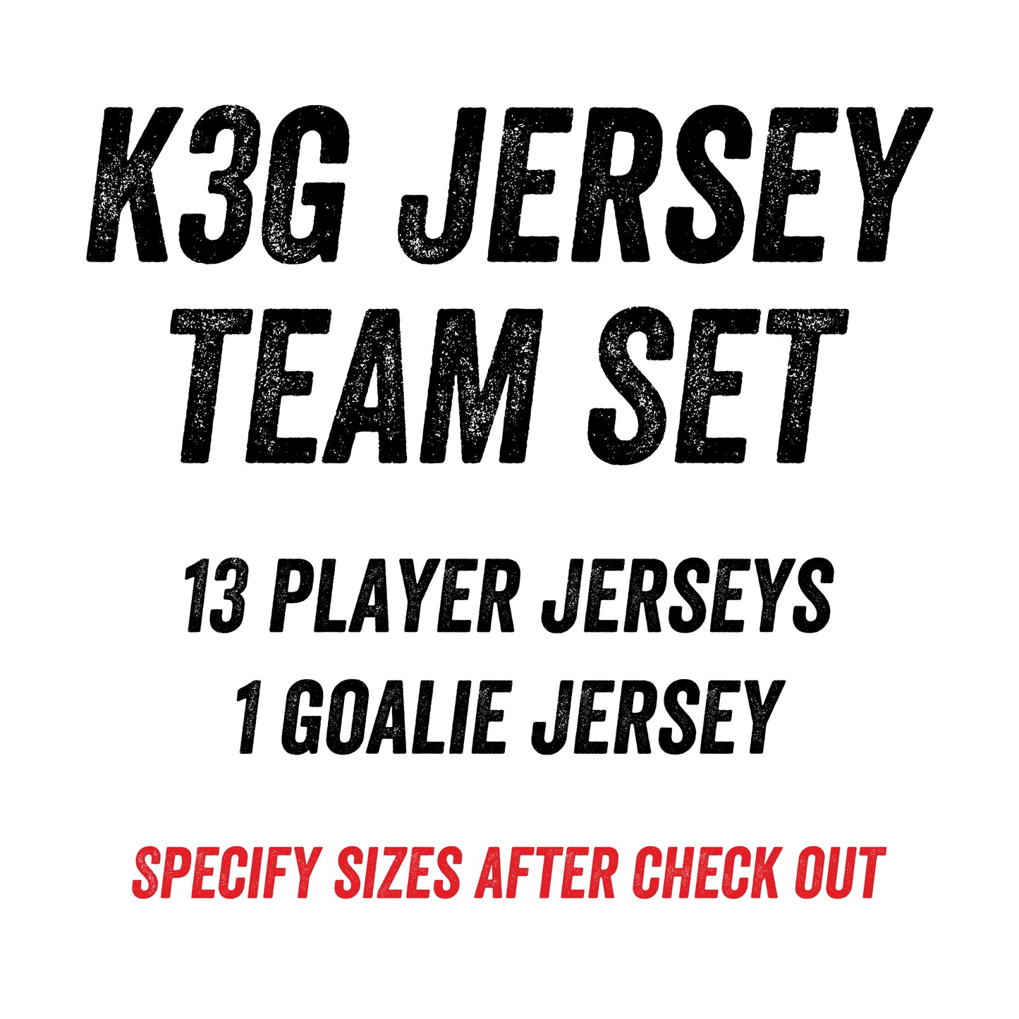 14 Jersey Team Set - K3G Jersey