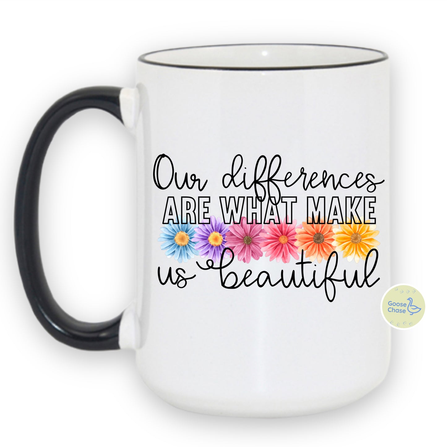 Our Differences Make Us Beautiful Mug - Black