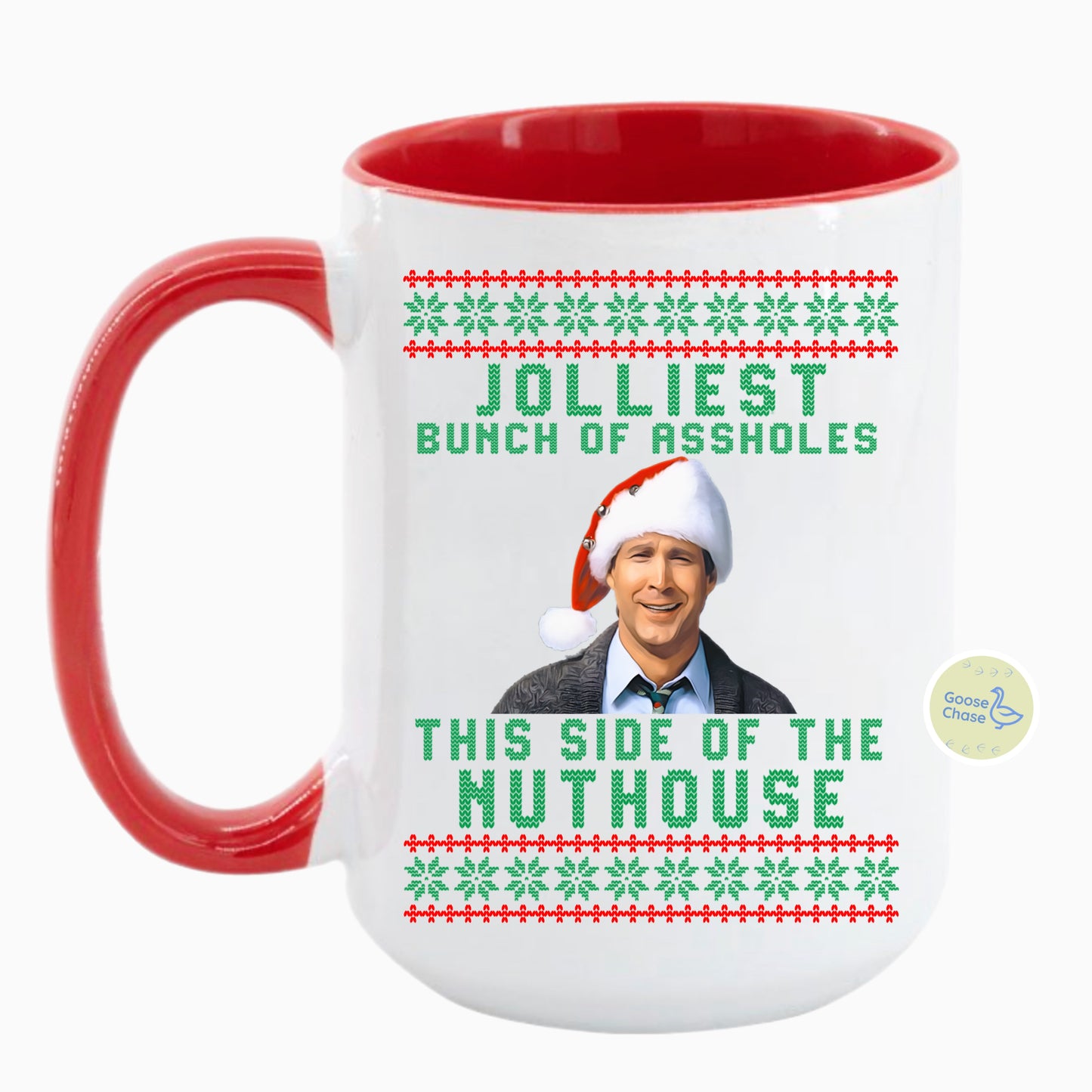 Jolliest Bunch of Asholes Mug - Red