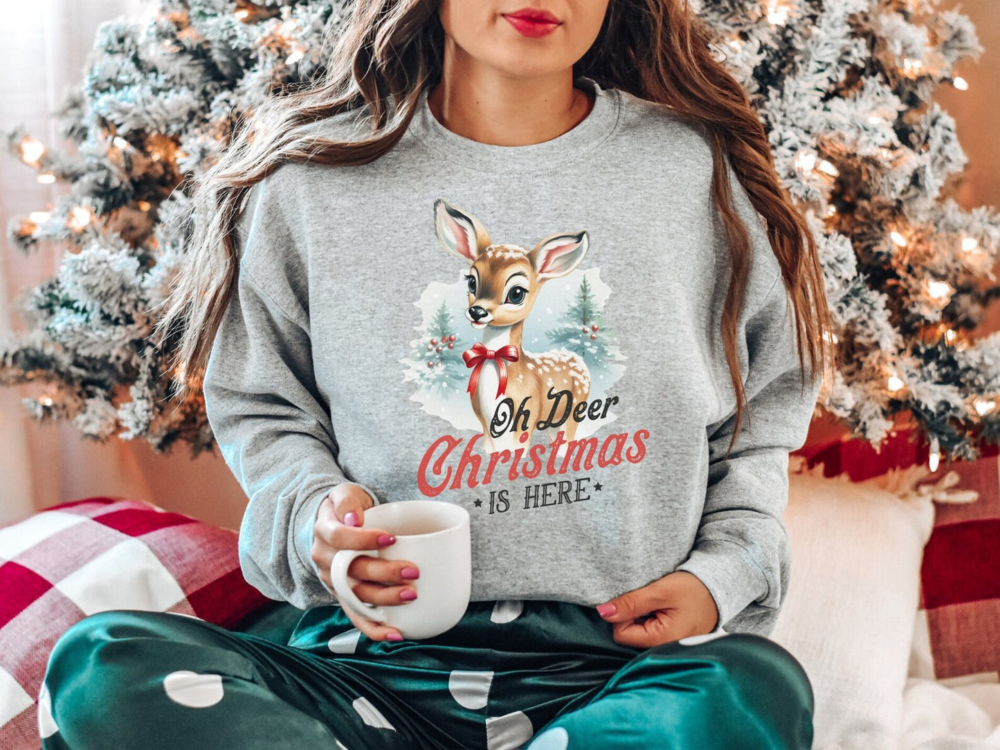 Oh Deer Christmas Is Here Crew