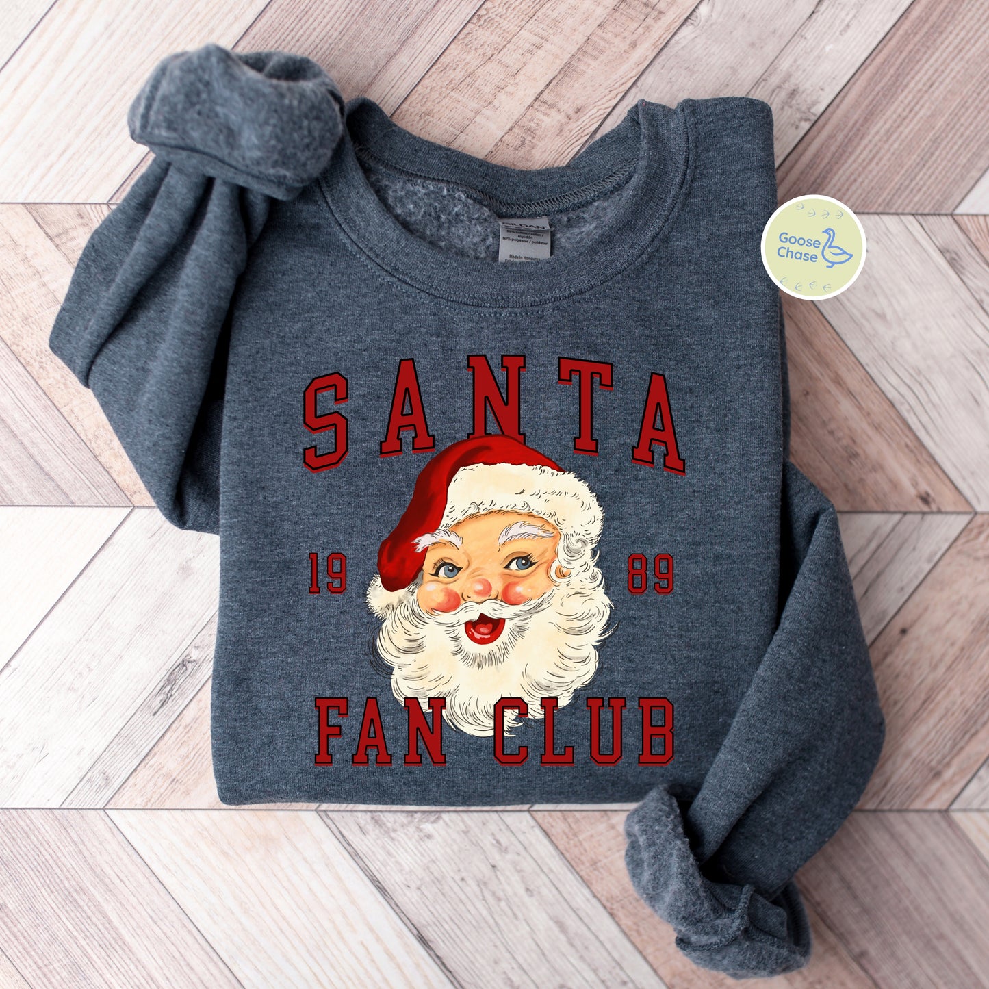 Santa Fan Club Crewneck - Dark Heather