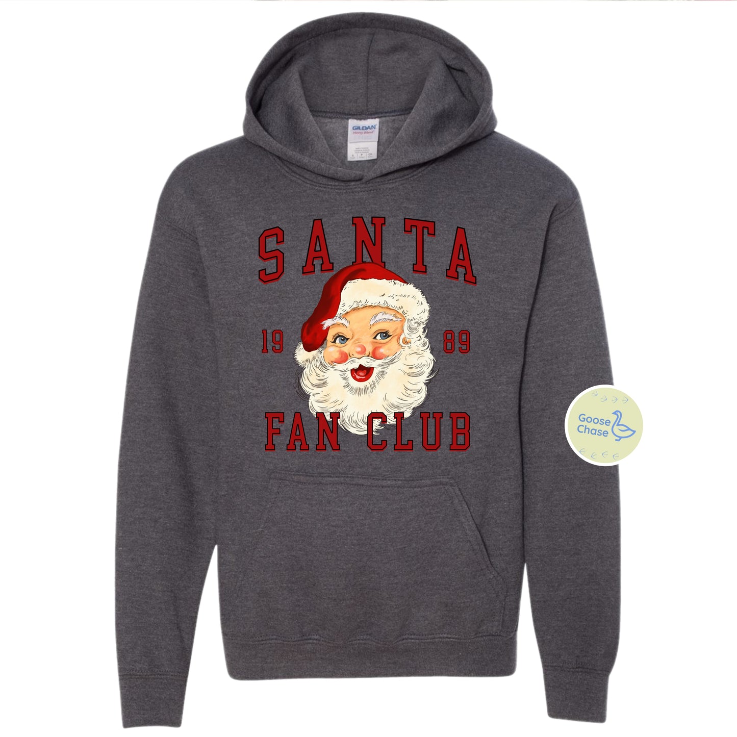 Santa Fan Club Hoodie - Dark Heather
