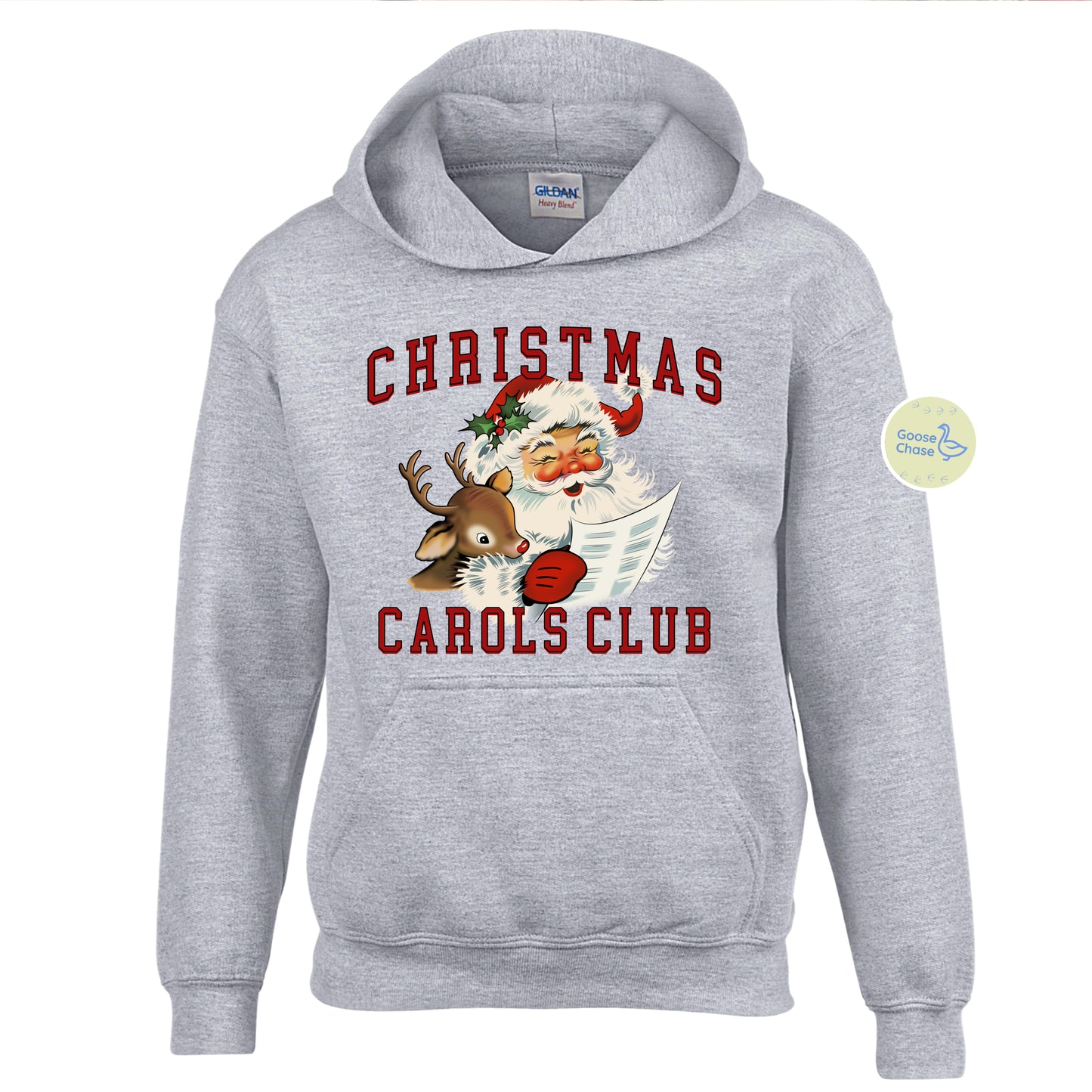 Christmas Carols Club Hoodie - Sport Grey