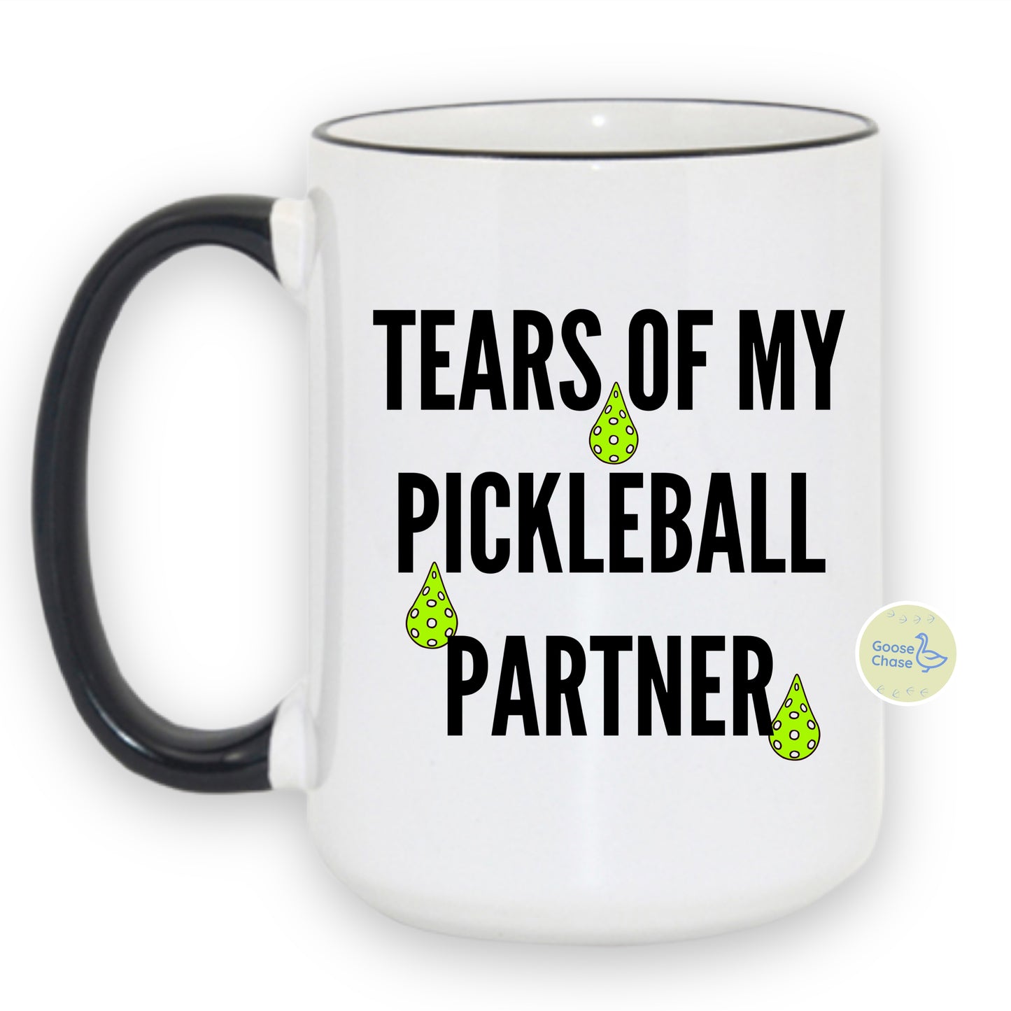 Pickleball Mug - Tears of My Partner - Black