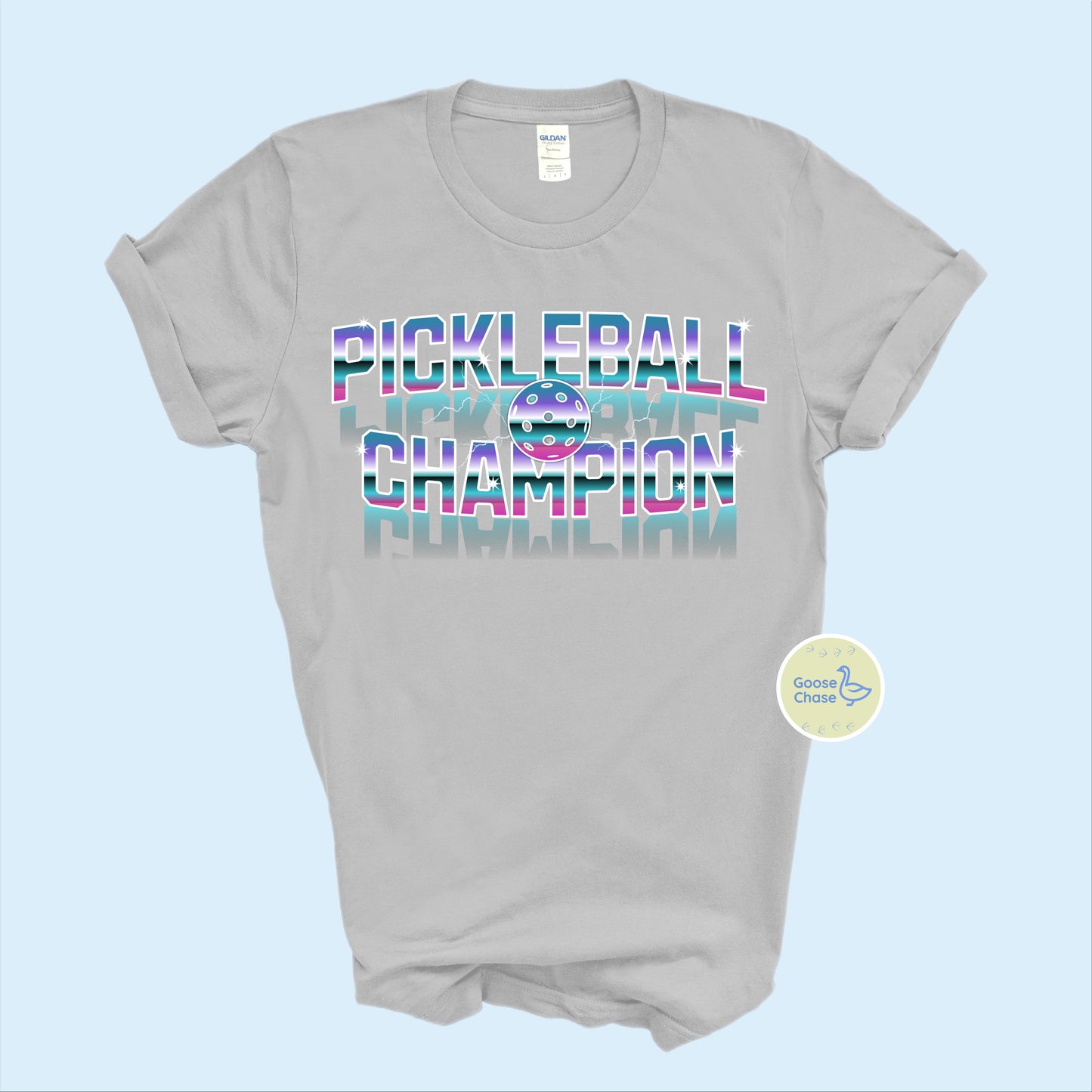 Pickleball Champion T-Shirt - Ice Grey