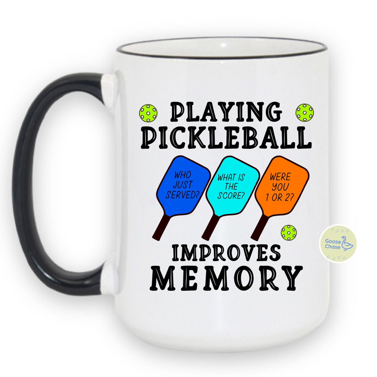 Pickleball Improves Memory Mug - Black