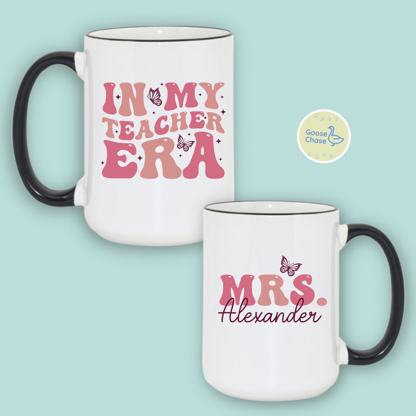 In My Teacher Era Mug Mrs. - Black