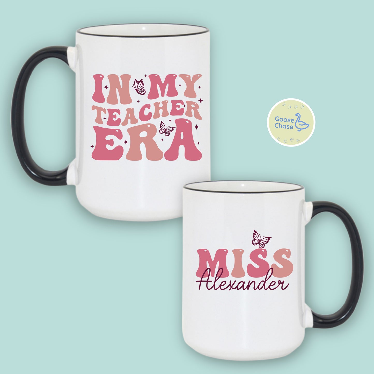 In My Teacher Era Mug Miss - Black