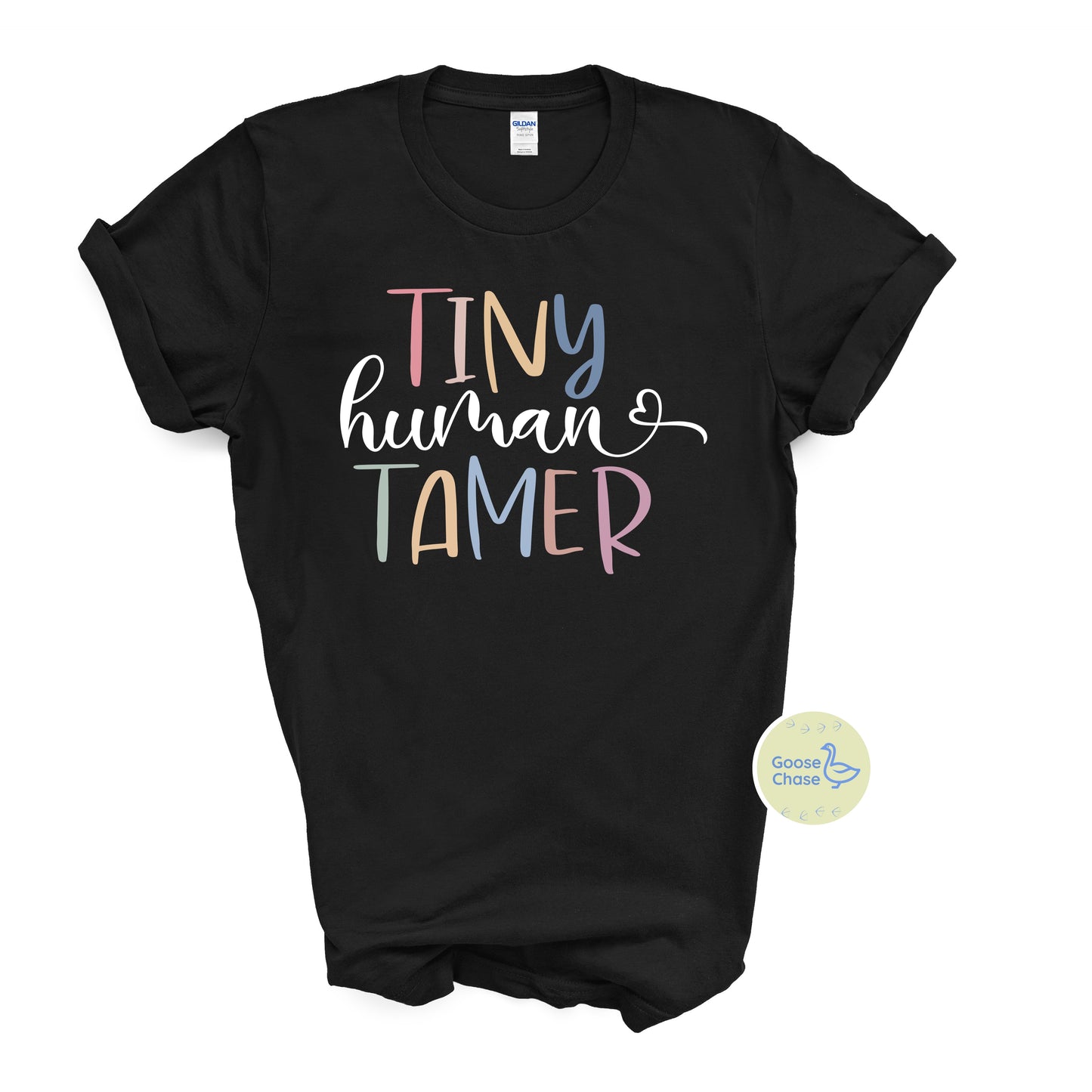 Tiny Human Tamer T-Shirt, Black