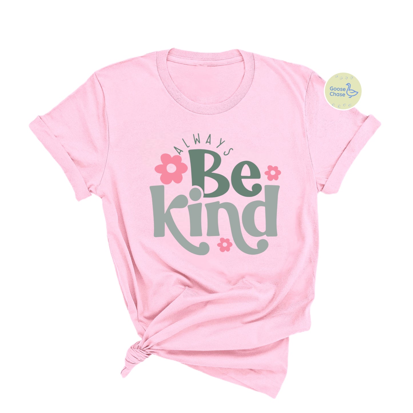 Always Be Kind Tee - retro feels and flowers