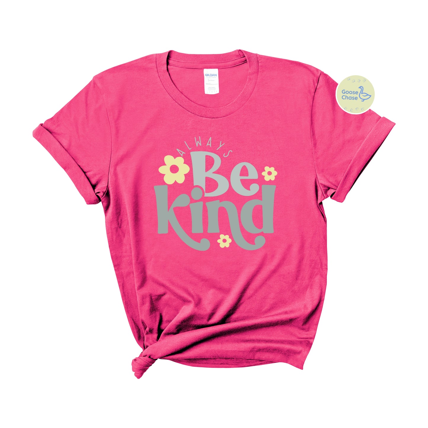 Always Be Kind Tee - retro feels and flowers