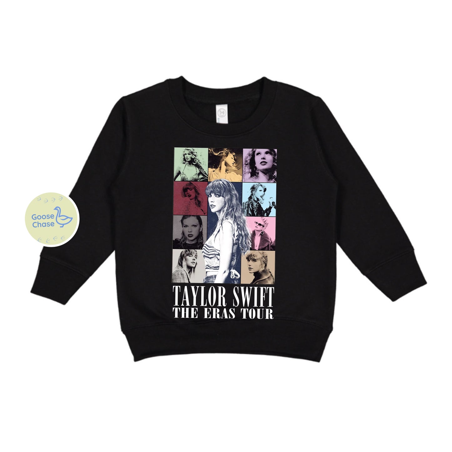Taylor Swift Eras Tour Crewneck Black