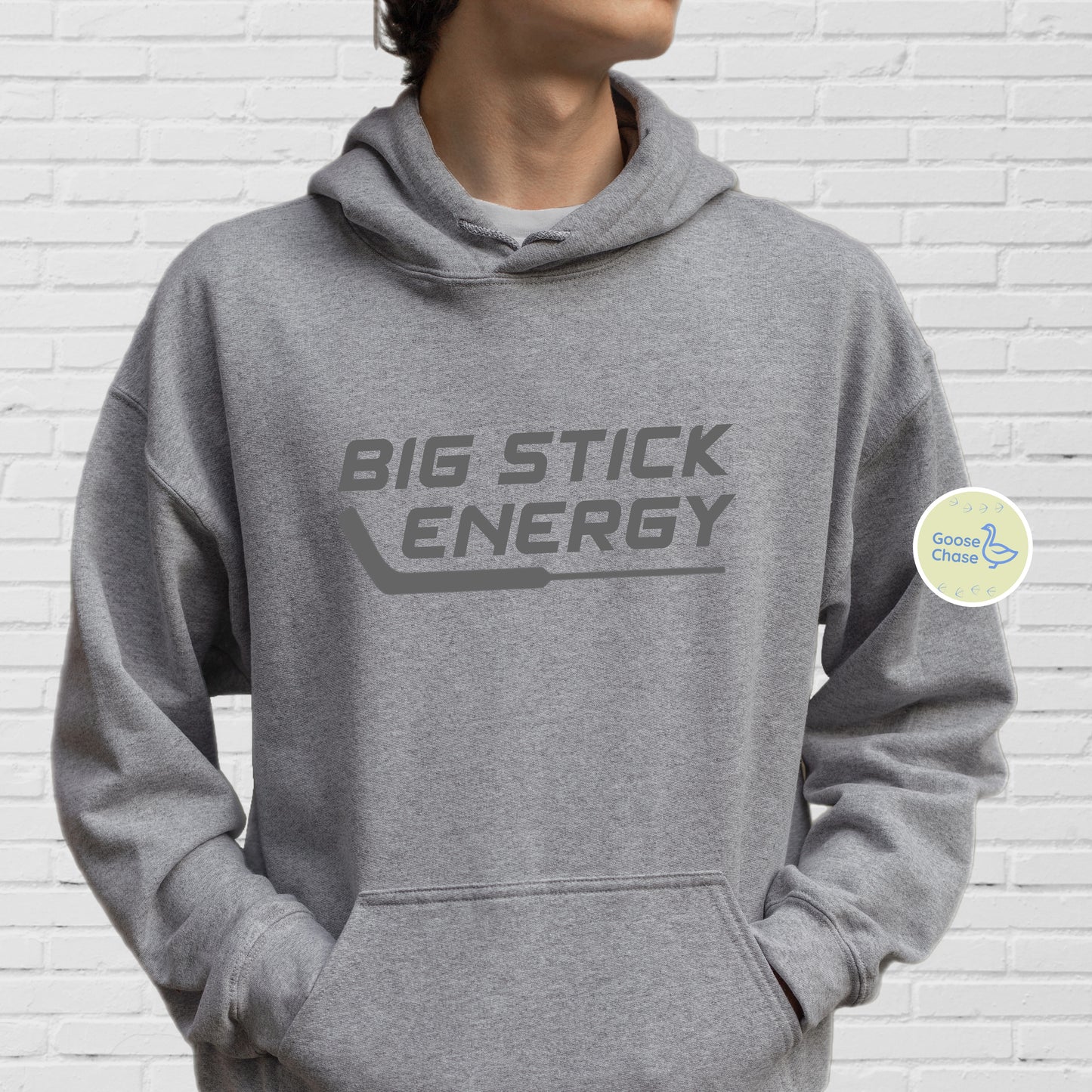 Big Stick Energy Hockey Goalie Hoodie