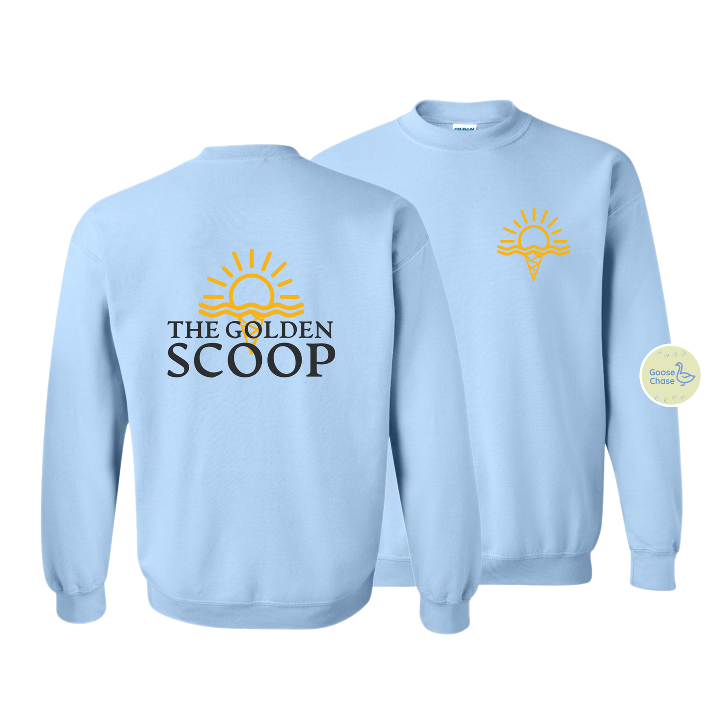 Golden Scoop Crewneck Sweatshirt Blue