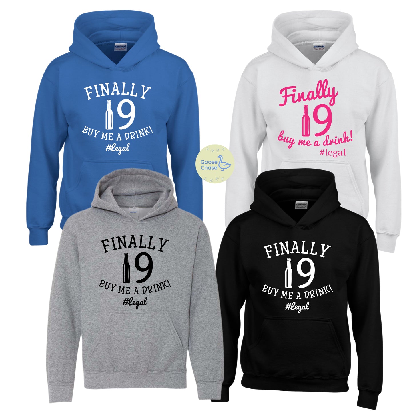 Finally 19, Buy Me a Drink! Hoodie