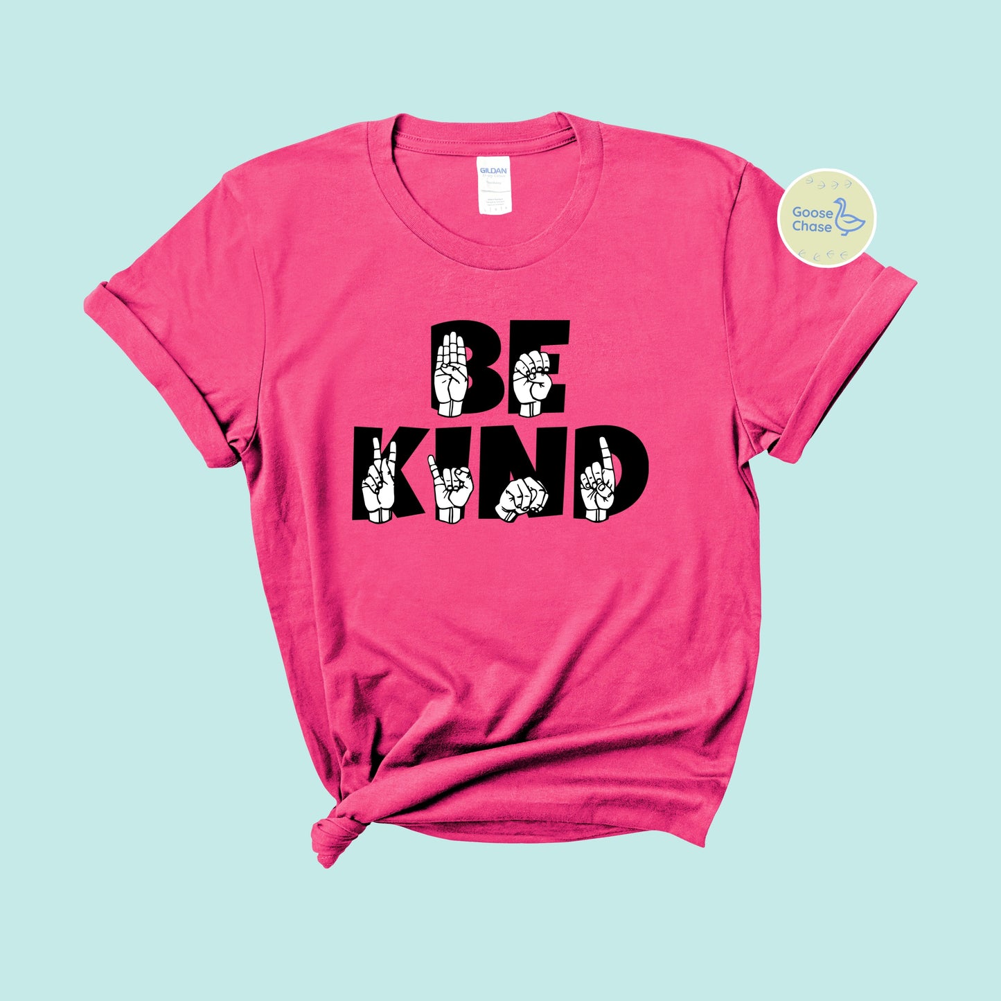 Sign Language ASL Be Kind Tee