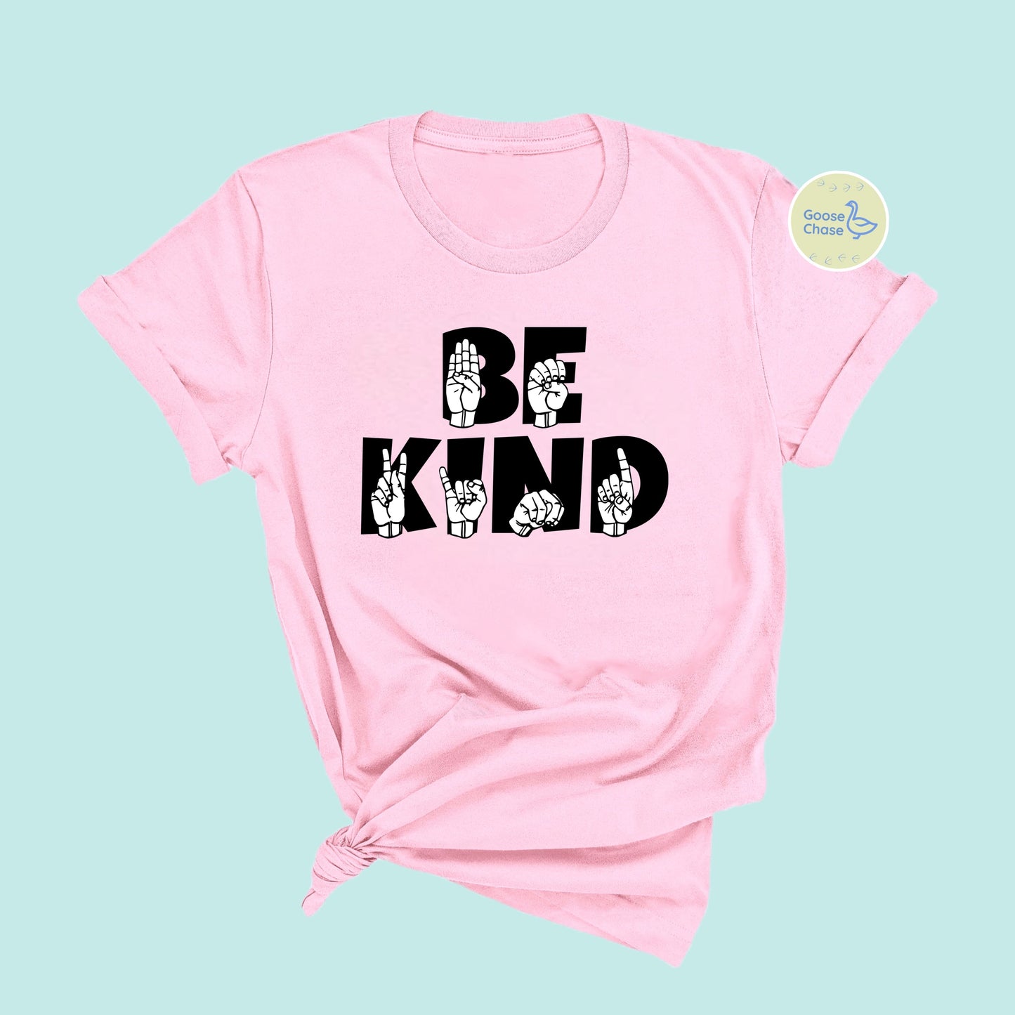 Sign Language ASL Be Kind Tee