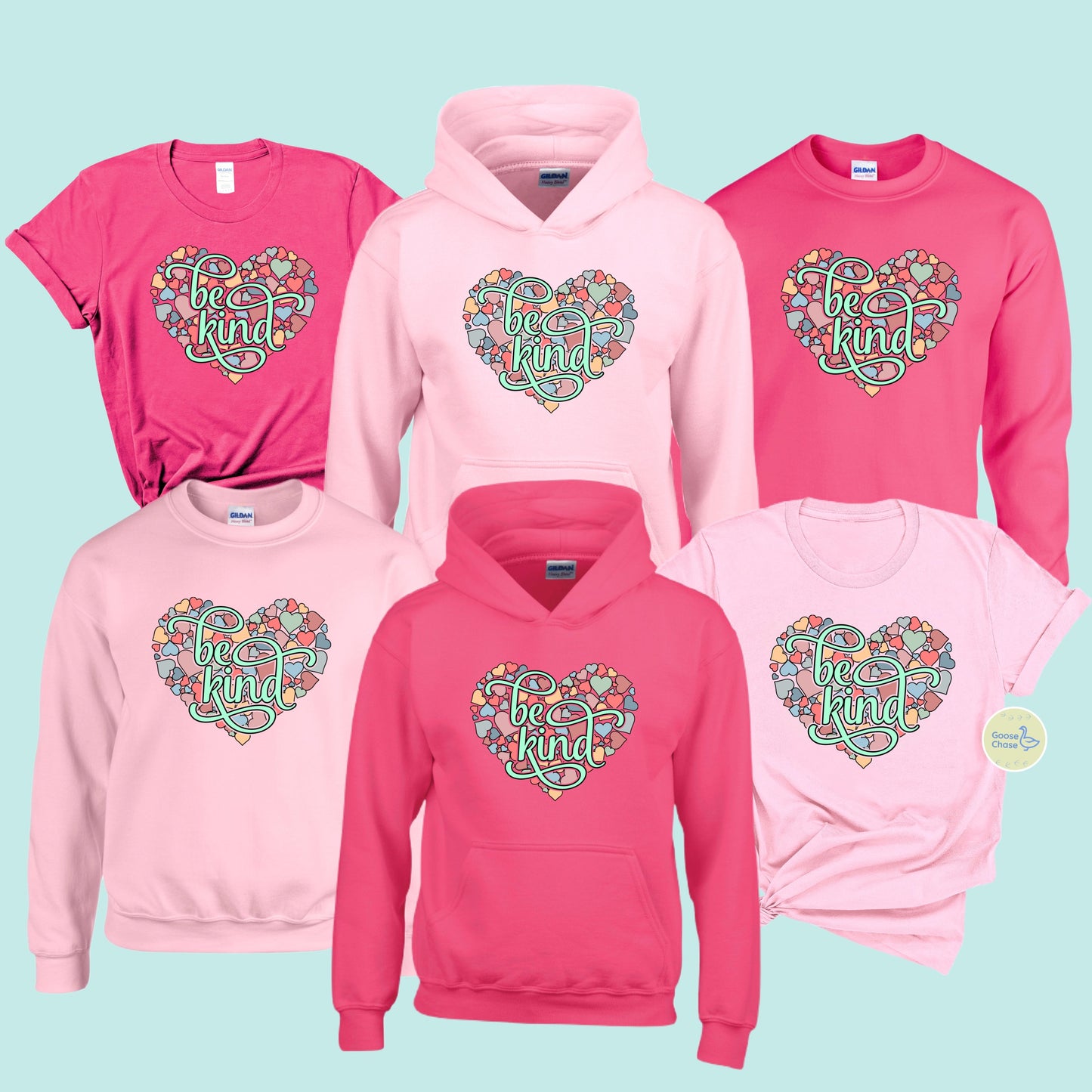 Kindhearted - Be Kind in a Heart of Hearts Hoodie