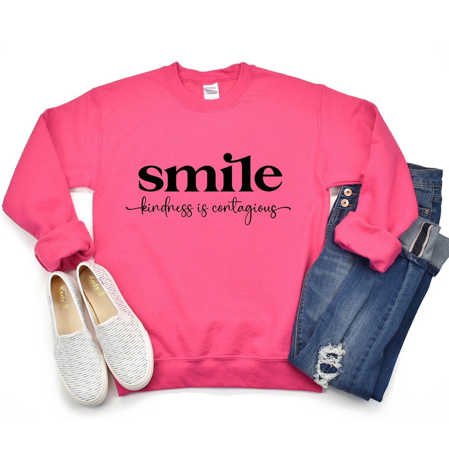 Smile - Kindness is Contagious Crewneck