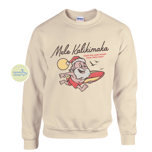 Mele Kalikimaka Crewneck Sweatshirt Sand