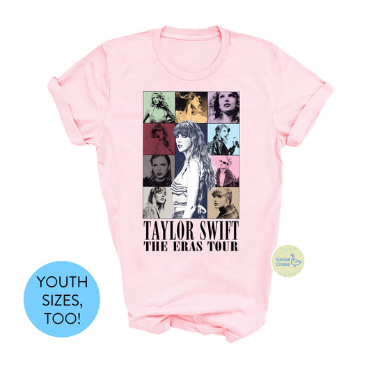 Taylor Swift Eras Tour Tee Pink