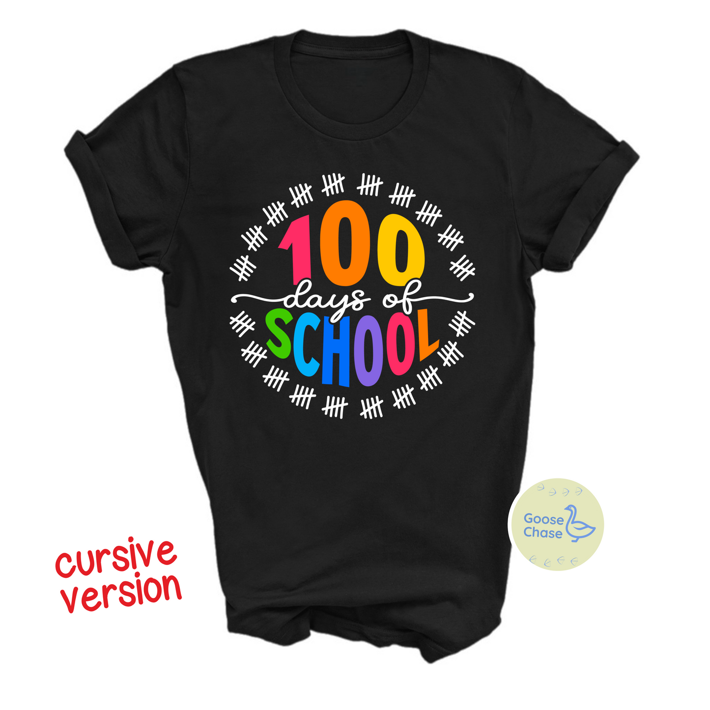 100 Days of School (Cursive Version)