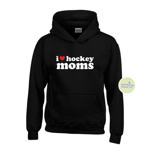 I Heart Hockey Moms Hoodie