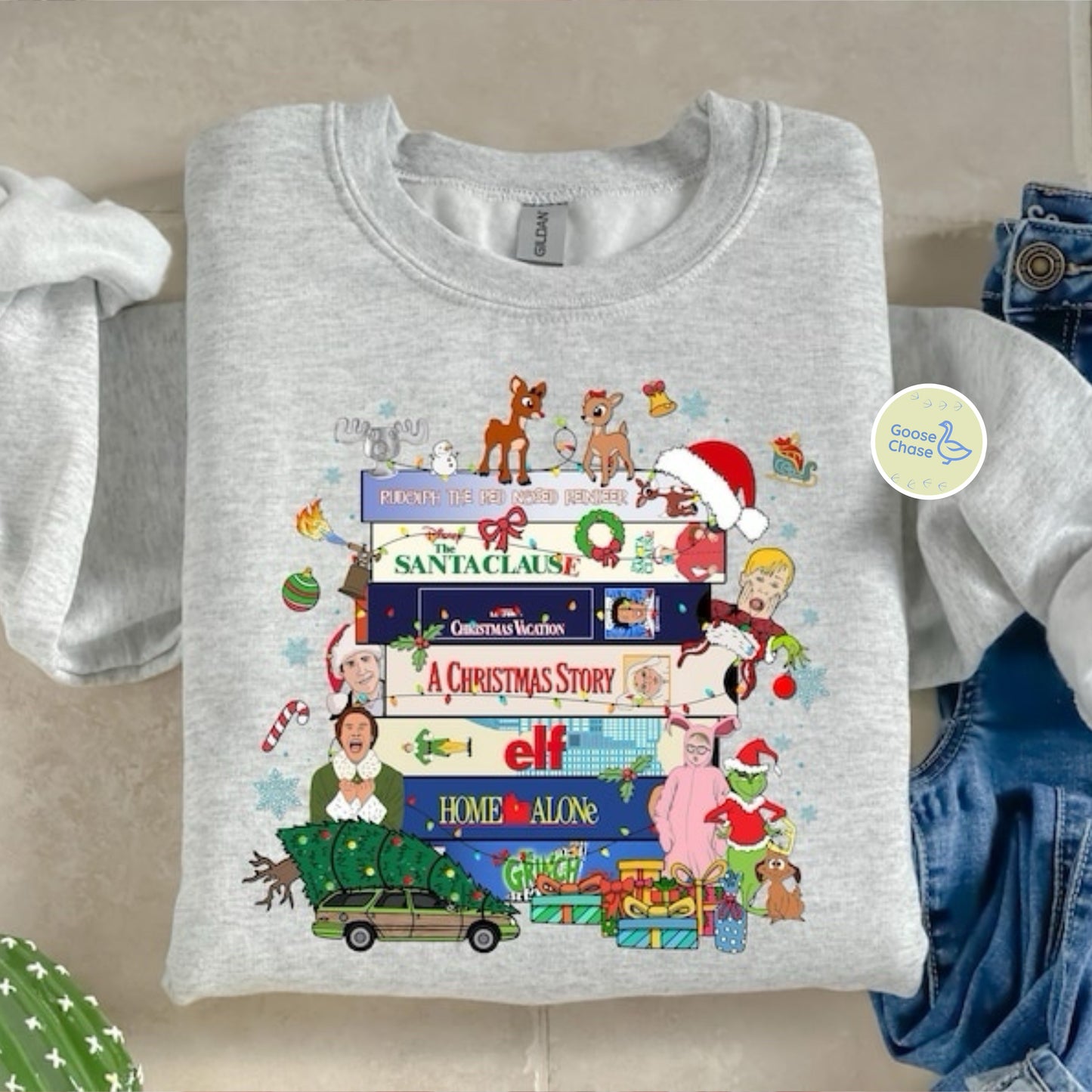 Christmas Movies VHS Crewneck