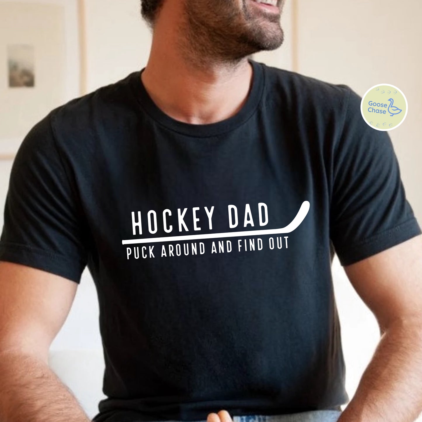 Hockey Dad Puck Around and Find Out T-shirt