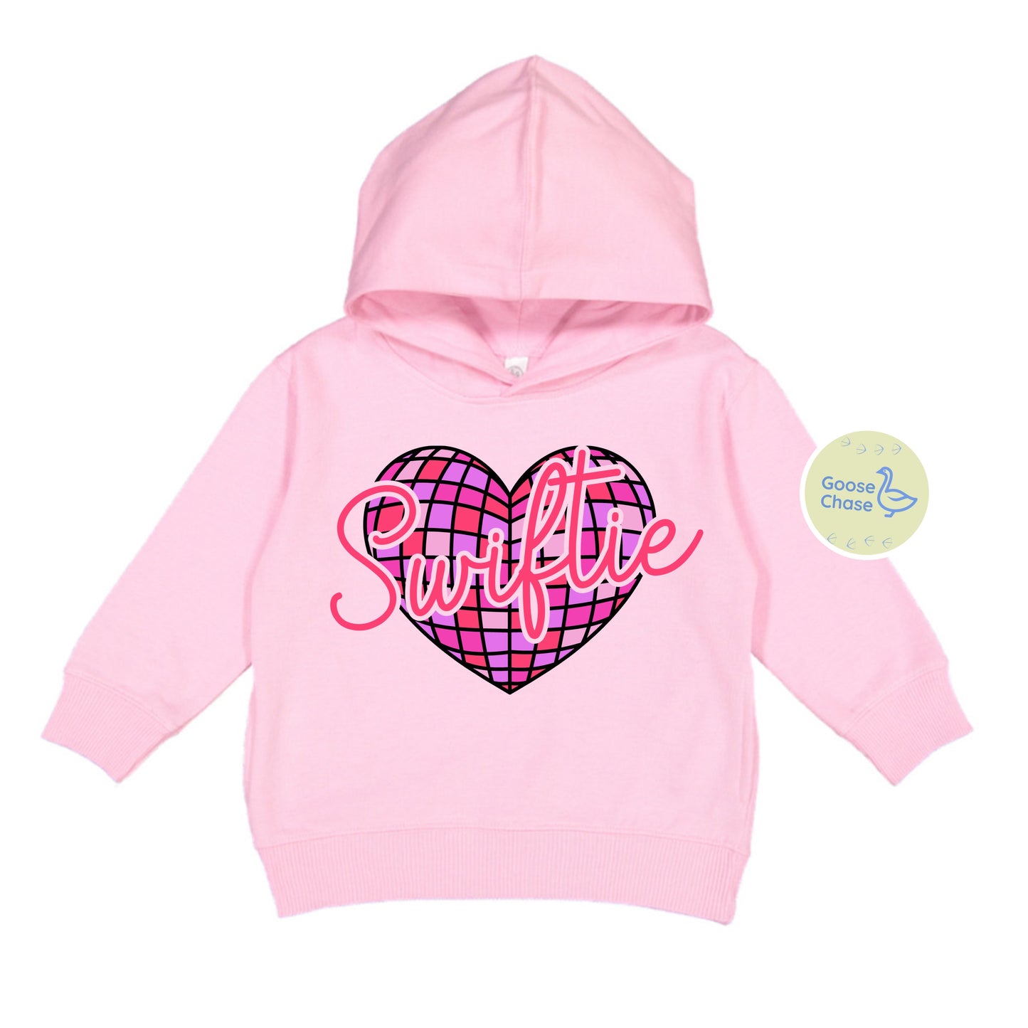 Swiftie Disco Ball  Heart Taylor Swift Hoodie Pink