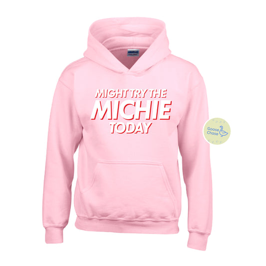 Might Try the Michie Today Hockey Hoodie Pink