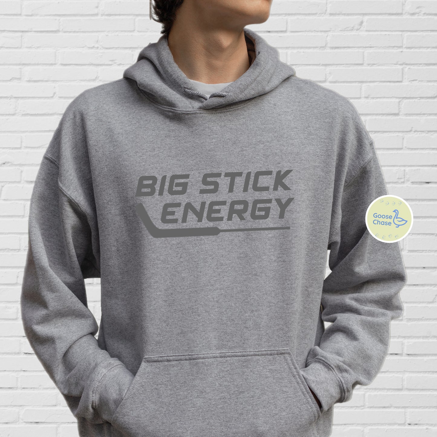 Big Stick Energy Hockey Goalie Hoodie